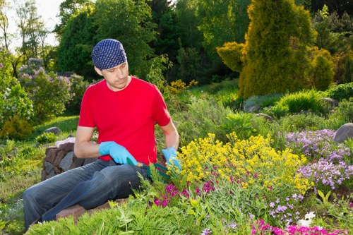 Safe use of gardening tools during routine maintenance